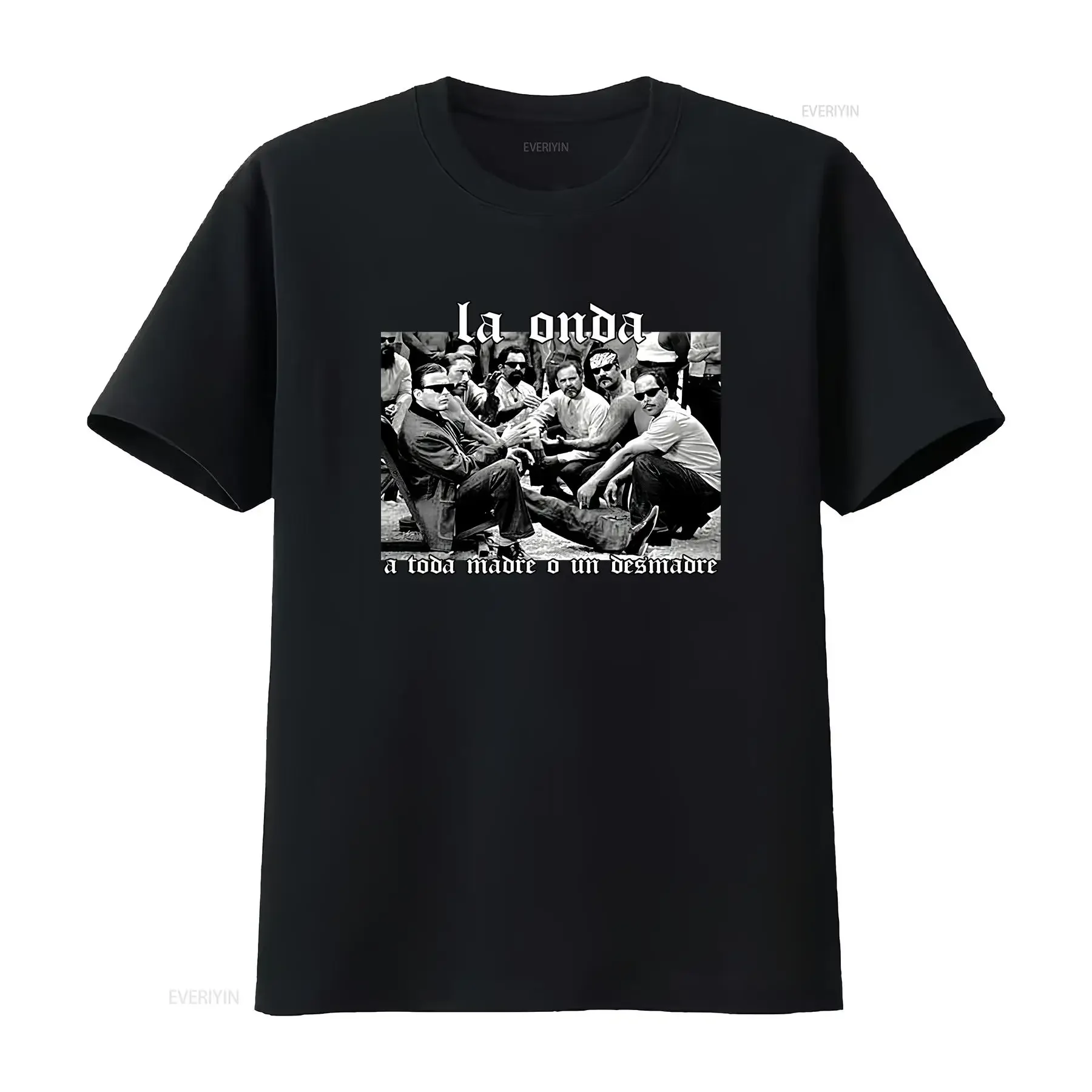 La Onda Blood In Out T Shirt Vatos Locos rare Bound By Honor Hood Classic vintage Washed Comfortable Stretched designer clothes