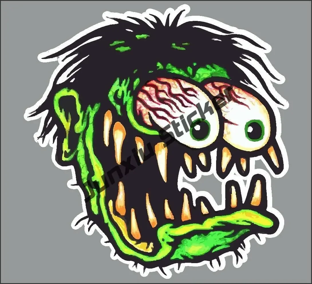 Creative Rat Fink Frankenstein Motorcycle Car Stickers Personality Bumper Camper Truck Waterproof Vehicle Decal Decor PVC13x9cm