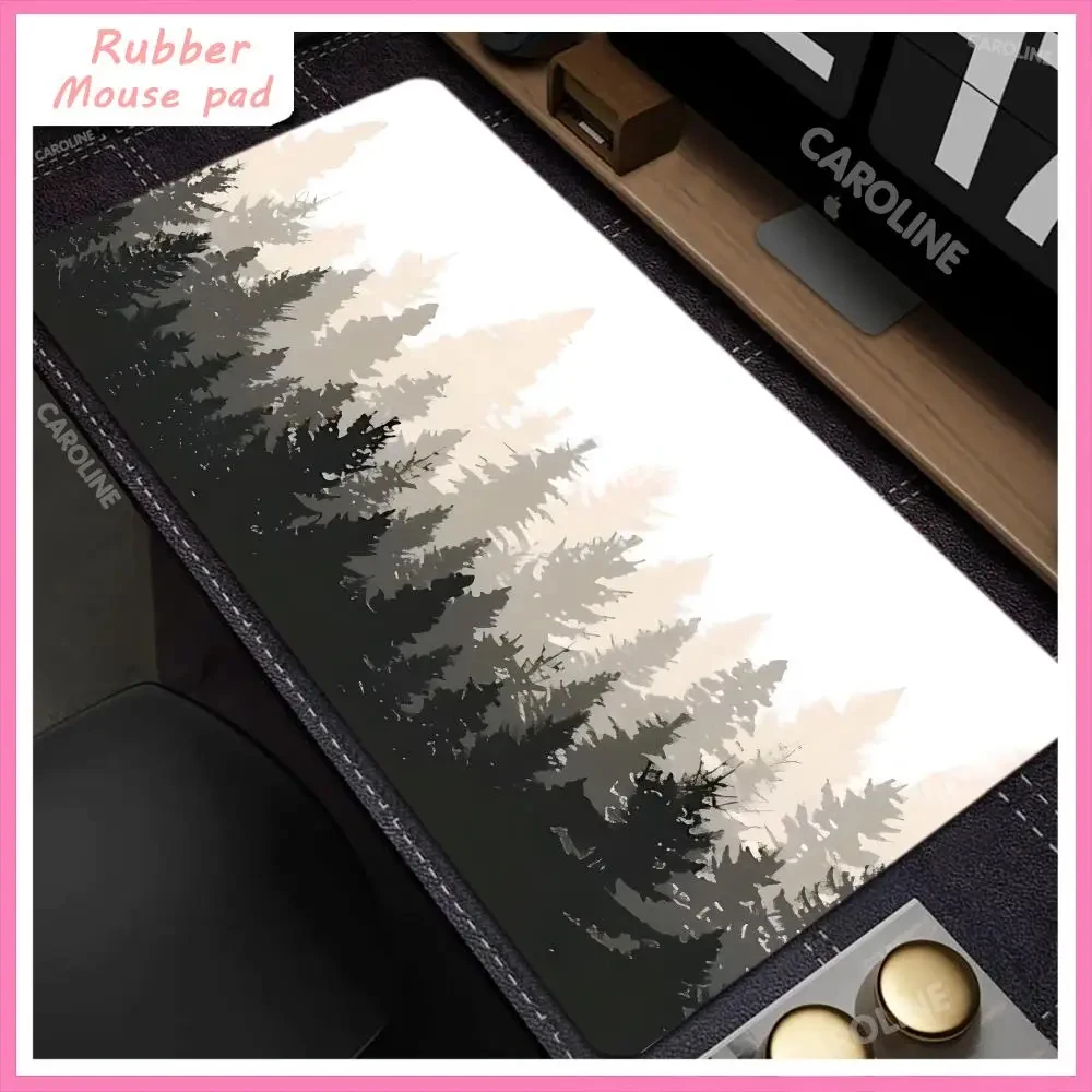 

Simple Forest Trees Xxl Mouse Pad Gamer keyboard pad Computer Tables Desk Mat PC Office Carpet Laptop Keyboard large Gaming Mat