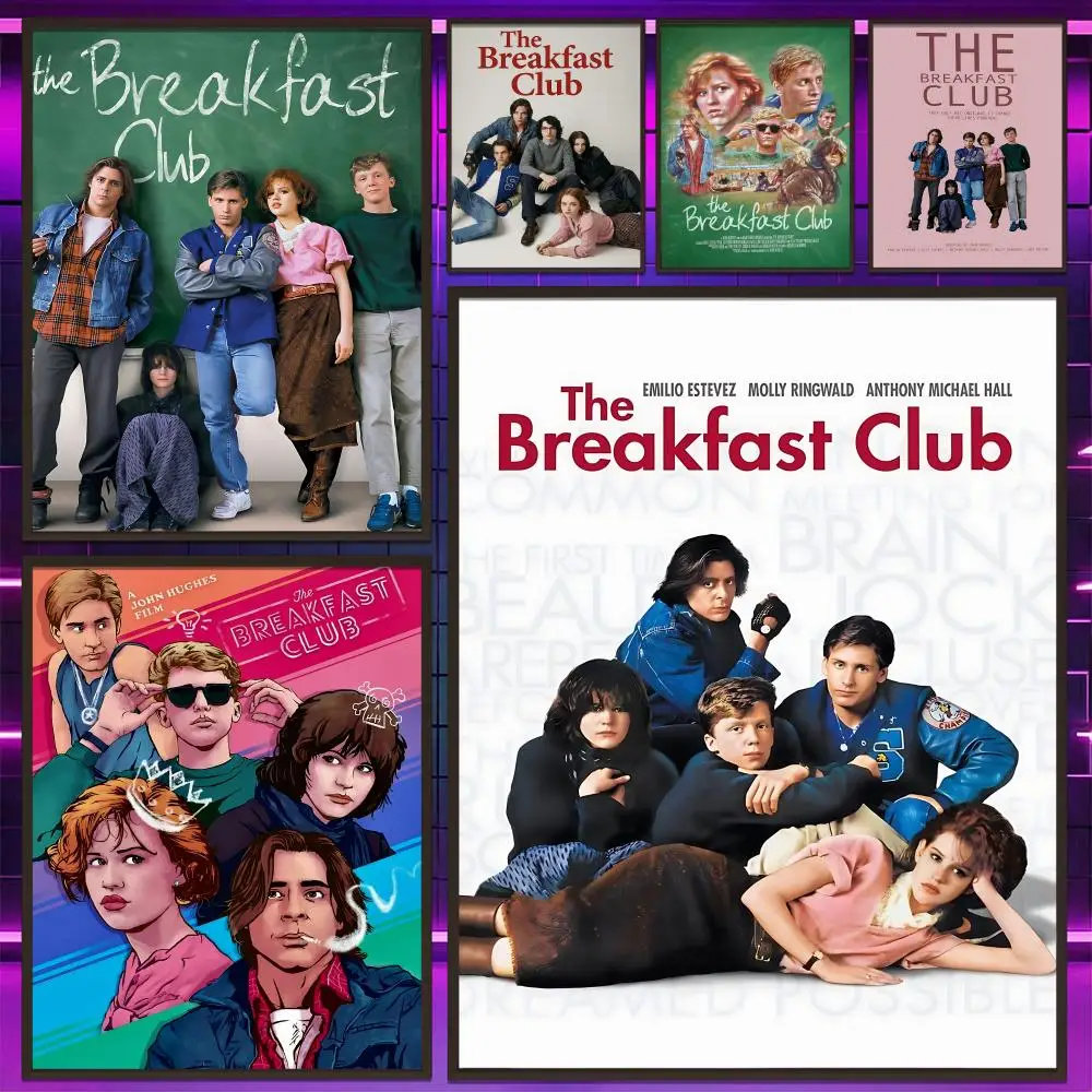 Iconic Teen Movie T-The Breakfast Clubs Poster Versatile HD 