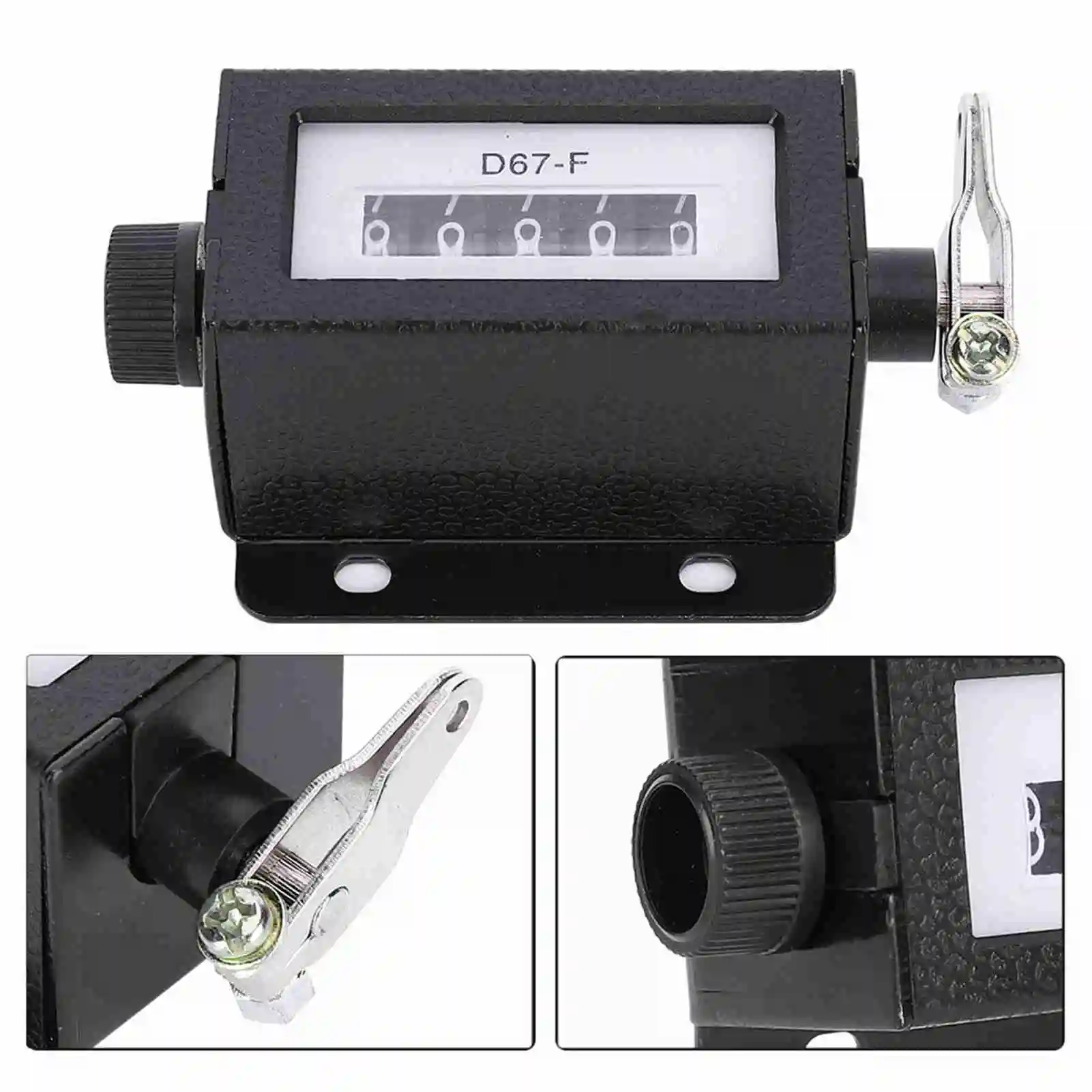 Mechanical lever counter 5-digit display 0-99999 pull-type counter with a spring-loaded resettable  knob