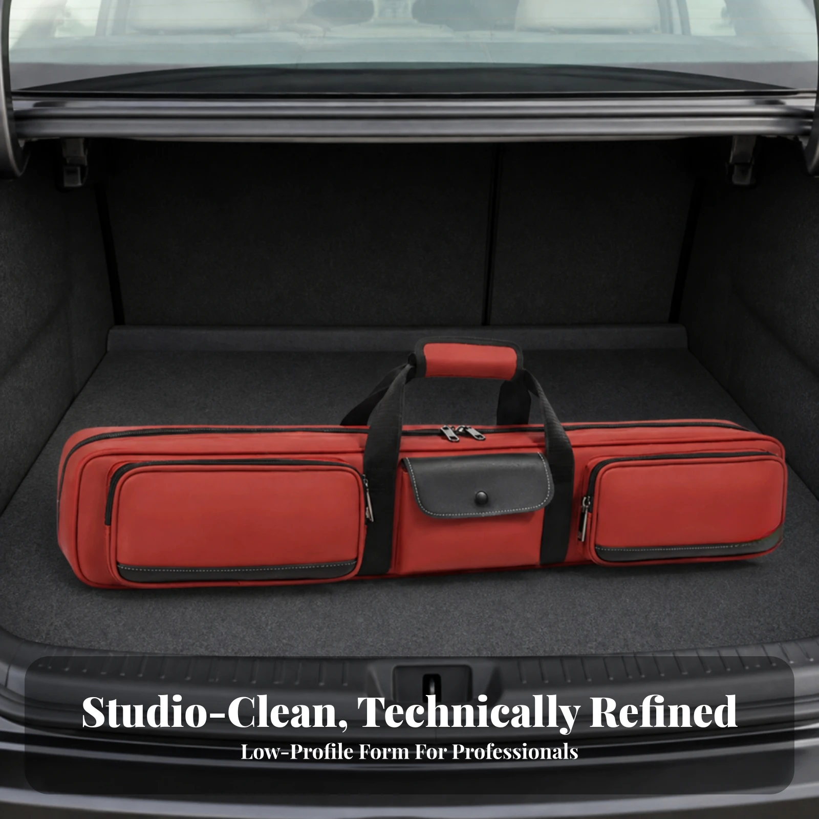Billiard Cue Carrying Case Multi-Compartment Pool Cue Case with Shoulder Strap Robust Lightweight for League Nights