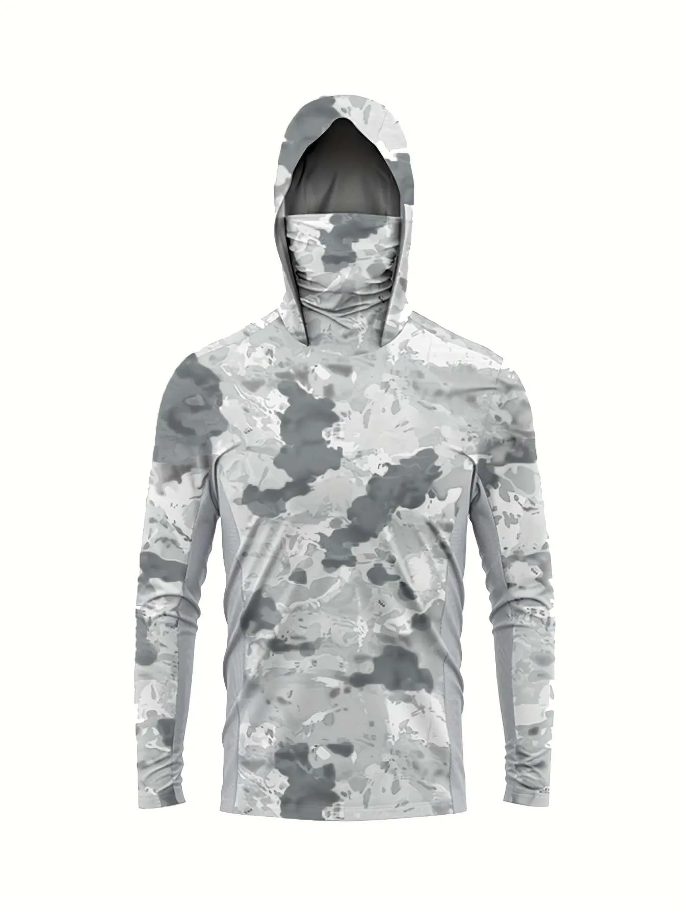

2026Riding Tops Wear Gray Fishing Shirt UPF 50+ Running T-shirt Beach Gear Hoodies Run Quik Dry Outdoor Sports Clothing