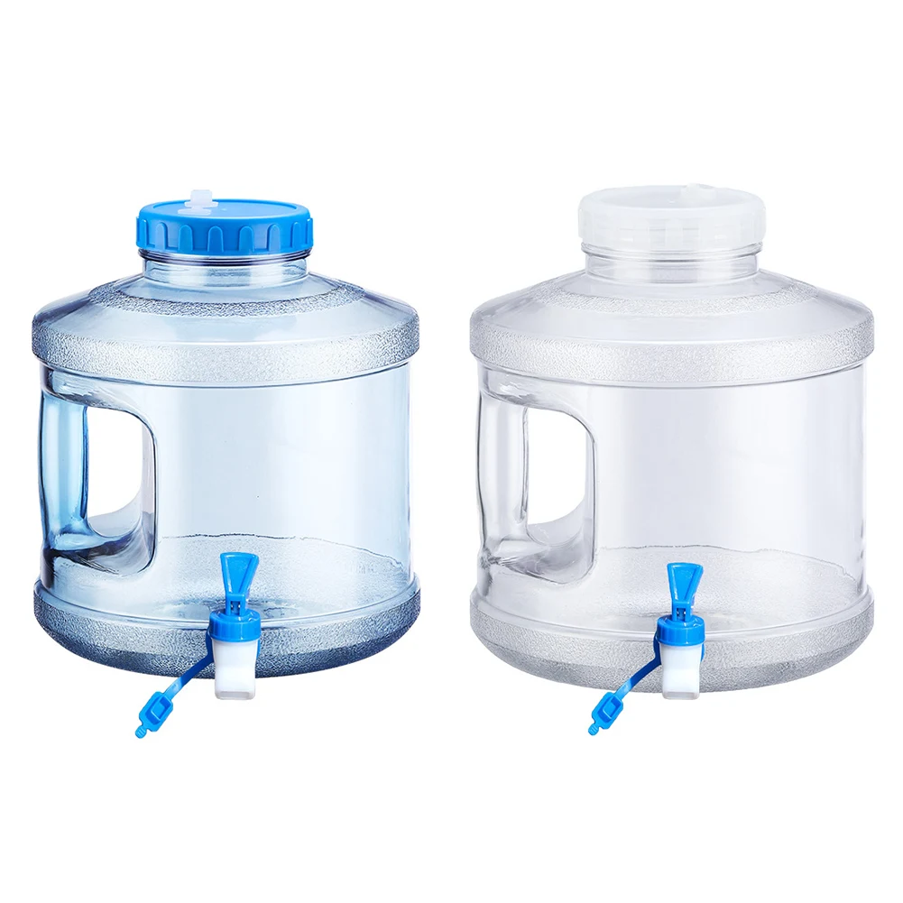 7.5L Transparent Water Container with Spigot Emergency Water Storage Portable Water Tank for Camping and Outdoors