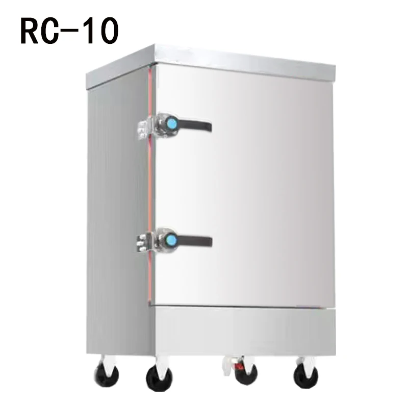 Commercial Stainless Steel Rice Steam Cabinet 12 Trays Large Capacity Automatically Add Water To Prevent Dry Burning