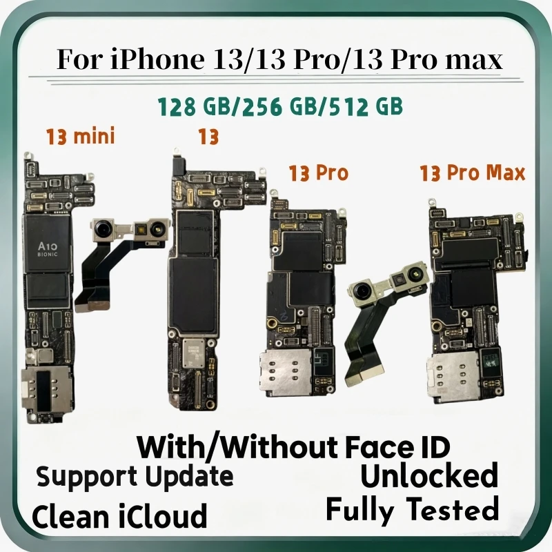 iPhone 13 Pro Max用ロック解除済みメインボード、iCloudなし、iOS
