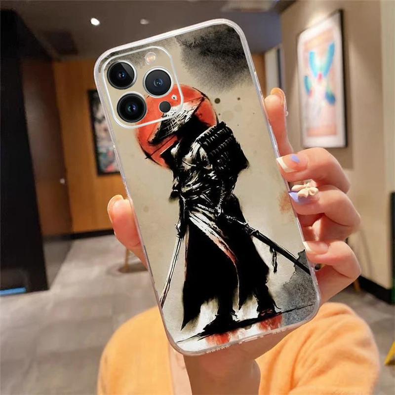 

Phone Case For iphone 17 Air 17 Pro Max 16 15 14 13 Pro Max 15 16 Pro 15Plus Japan The samurai Ninja