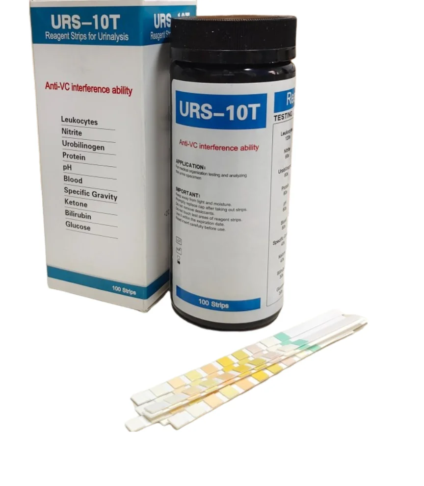

Urine Test Strips 10 Parameter Urine Test Paper Urinalysis (URS-10,100 Strips)