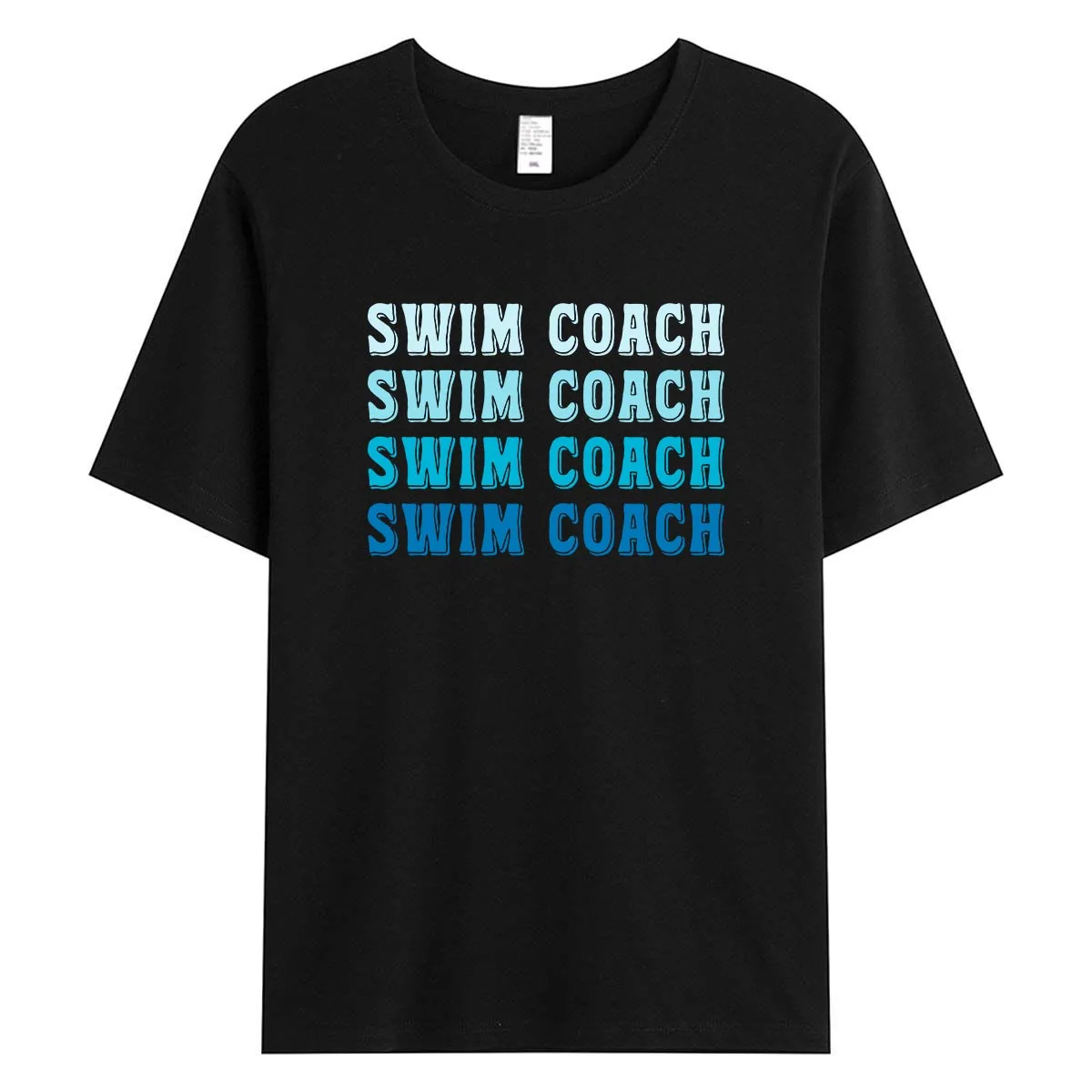 Swim Coach Graphic T Shirt Women Pure Cotton Short Sleeve Summer Tops Casual Aesthetic Tee Female Sporty O Neck Clothing