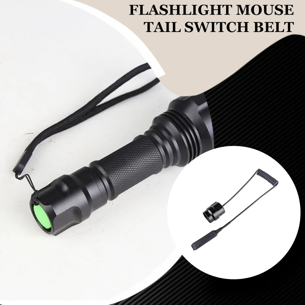 Flashlight Remote Control Pressure Switch Hand Torch Aluminum Alloy Tail Cap Controller Light Modified Accessories