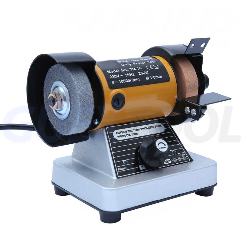 200W Bench Versatility Grinder Table Saw Grinding Polishing Cutting Grinder Machines For Wood Metal Electrical Tool Carving Jade