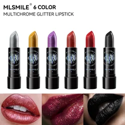 Pearl lipstick moisturizing easy to color gold silver black flash Diamond lipstick