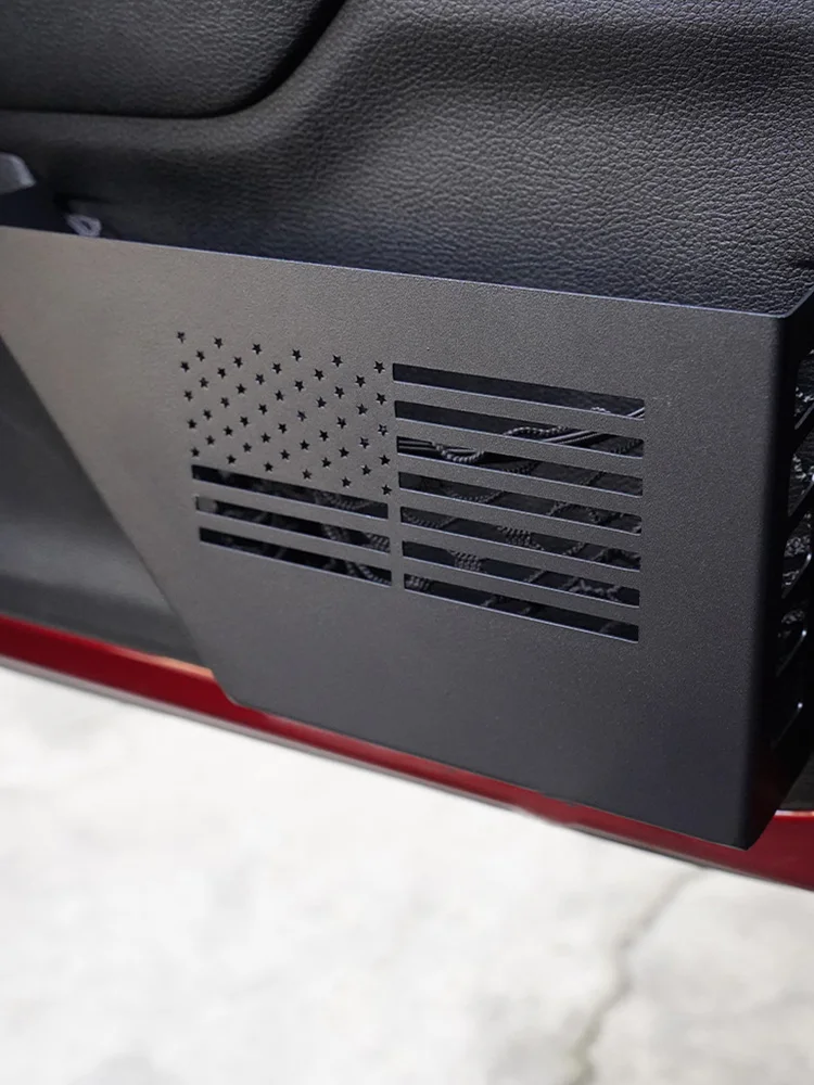 

2Pcs Metal Front Door Storage Box Wear Resist Door Storage Pockets Rust Proof Auto Organizer Bracket for 2007-2018 Jeep Wrangler