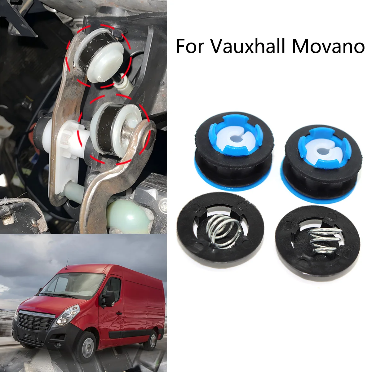 

Upgrade Manual Transmission Gear Shift Cable Linkage End Rod Bushing Claw-Fit For Vauxhall Opel Movano 2010 2011 2012 2013-2021