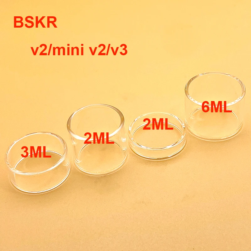 BSKR v2/mini v2/v3 22/24mm Glass Tube Replacement for BSKR MTL Tank With 2ML 3ML 6ML