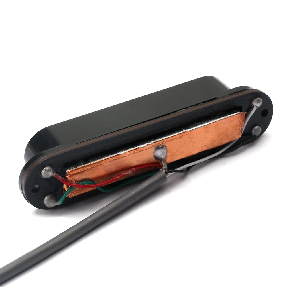 

4 Wires Dual Coil Humbucker Replacement Low Noise Shielded Neck Pickup For Electric Guitar Black Guitar Pickup Set