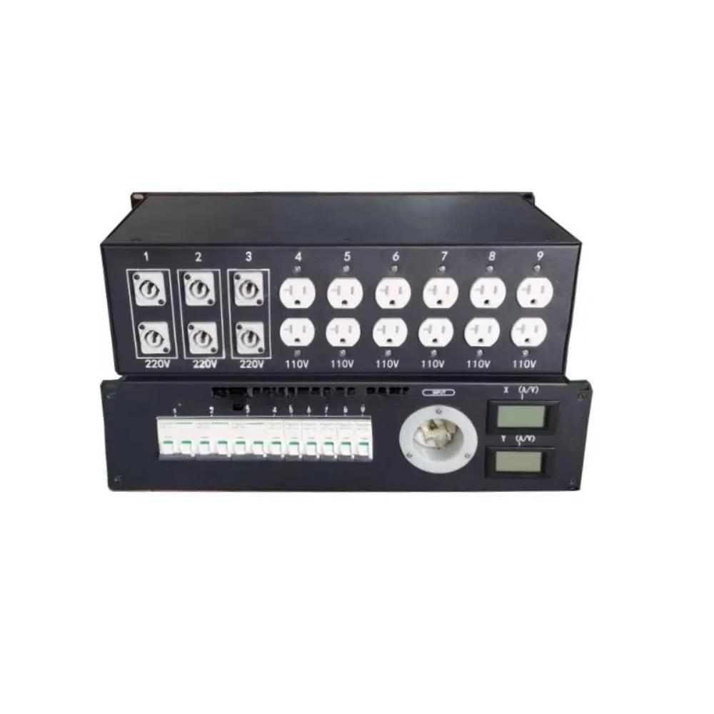50amp Twist Lo-ck Inlet 220v 240v Distribution Rack Distro Panel Box