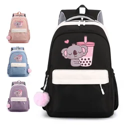 Zaino Kawaii koala new cute koala pattern school bag school zaino con cerniera di alta qualità zaini di grande capacità