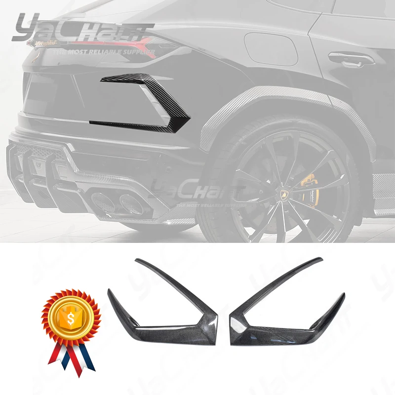 

Auto Parts Carbon Fiber CF URUS Rear Bumper Side Vents Fit For 2018-2022 Lamborghini URUS TC Style Rear Bumper Side Vents