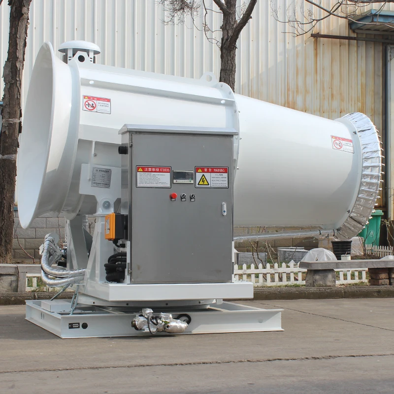 الرشاشات نظام الري الزراعي 120 متر ارتفاع ضغط المياه ضباب مدفع الغبار قمع آلة مدفع الضباب