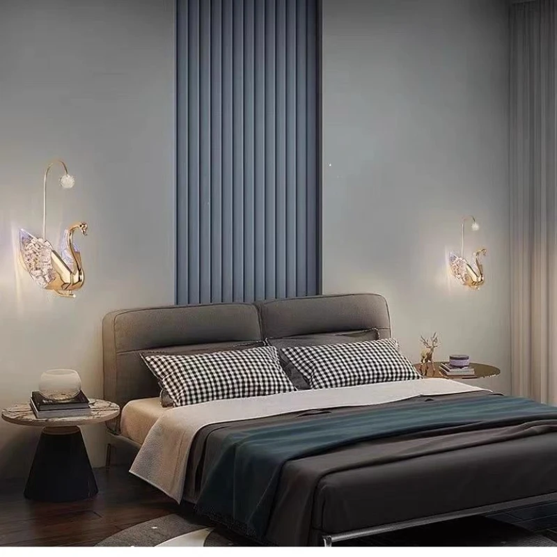 

Bedhead Wall Lamp Internet Famous Light Luxury Simple Decoration Background Living Room Bedroom Bedside