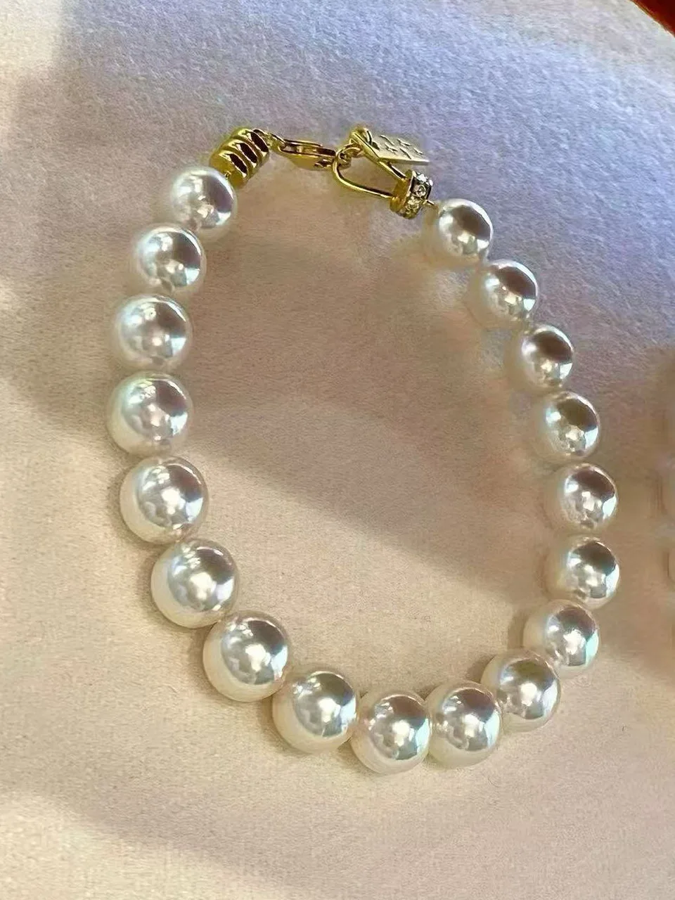 純銀-s925-パールアクセサリー単列ネックレスクラスプヘッドゴールデンシルバーブレスレットビーズバックルファッションジュエリーパーツ