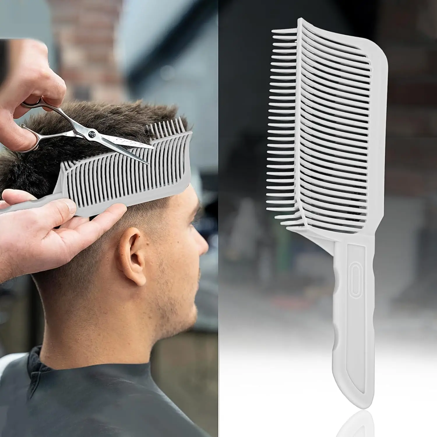 1/3Pcs Barber Hair Comb Kit Flat Top Hair Cutting Fading Stying Fade Comb  Men Fade Brush Salon Hair Tool Accessories