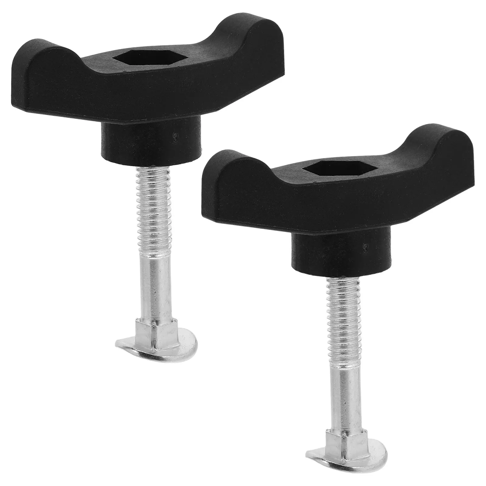 2Sets Replacement T-Handle Bolts Lawn Mower Handle Nuts Compatible Models 689-00600 106-4161 922260 Universal Wing Knobs