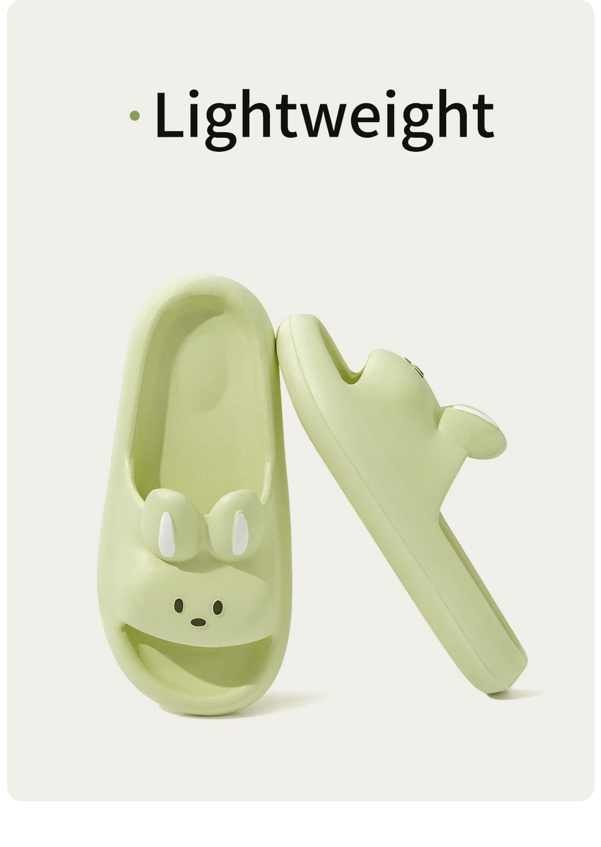 Niedliche Kaninchen-Unisex-Hausschuhe, rutschfeste Slip-On-Hausschuhe, bequeme, weiche Hausschuhe – Detail 3