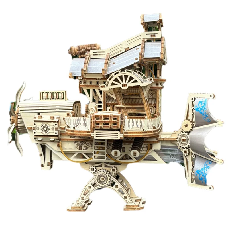 

B87B-Spaceship Steampunk Mechanical Puzzle Craft Kit, Three-Dimensional Puzzle DIY Assembly