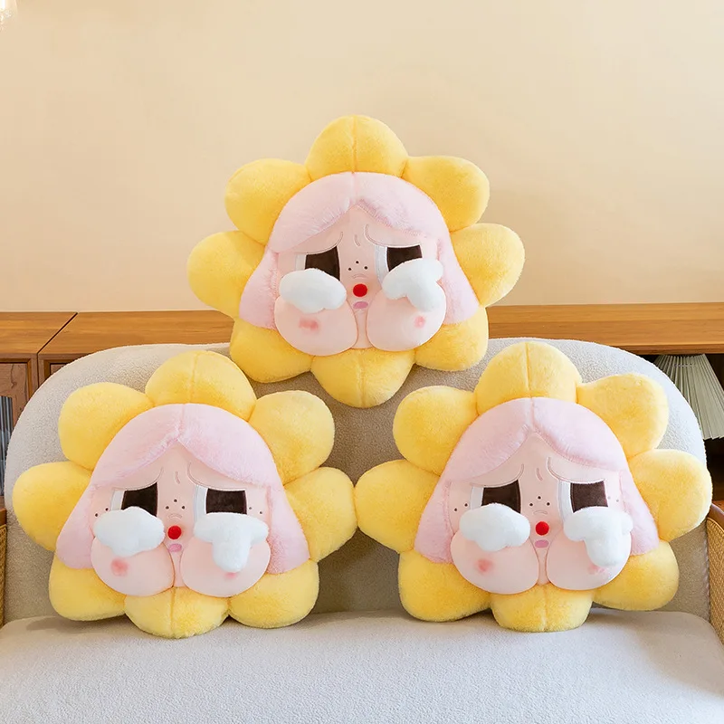 

60cm Crybaby Plush Toy Crying Baby Flower Stuffed Doll Sofa Pillow Cushion Children Girl Christmas Birthday Gift Home Decoration