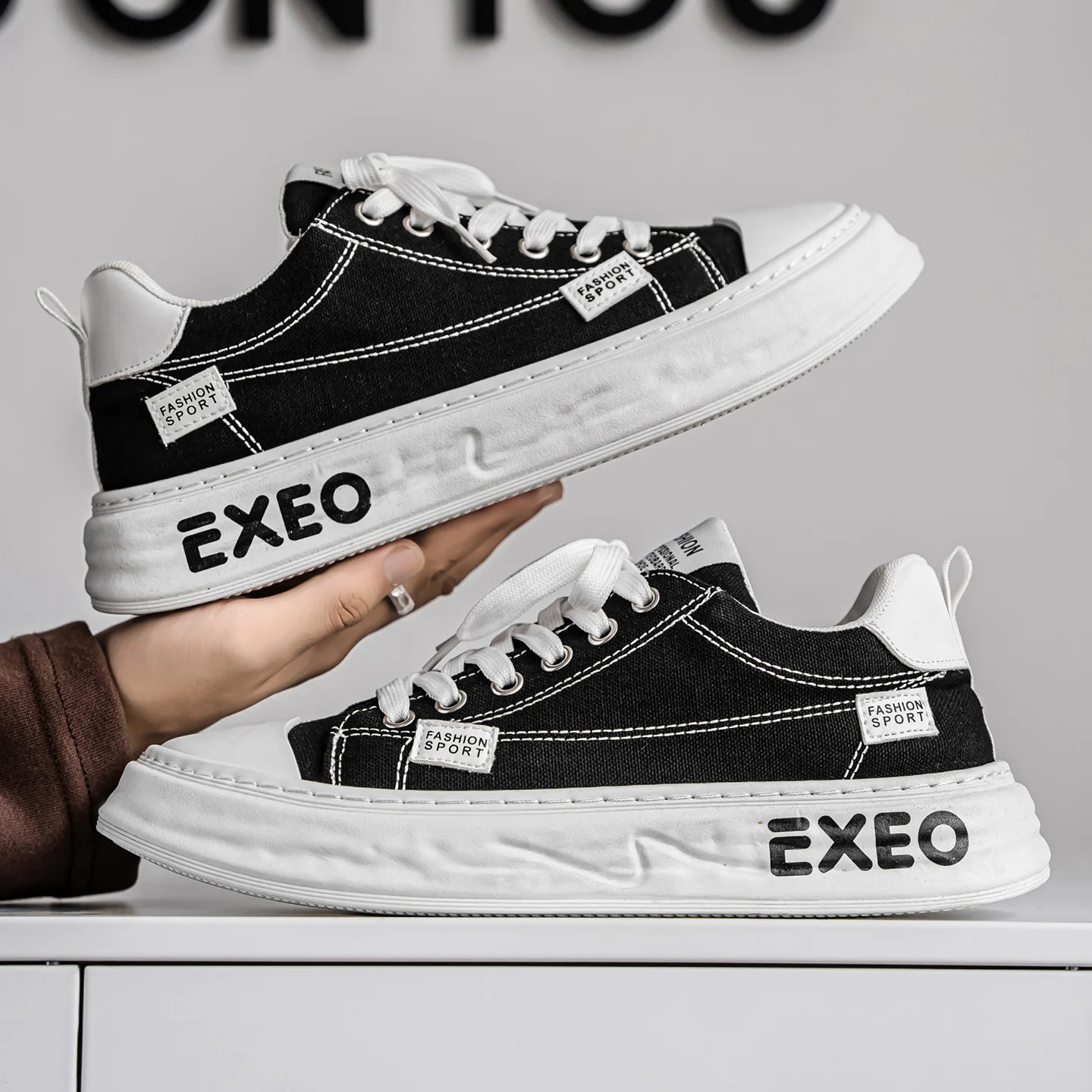 

Холщовая мужская обувь, дышащие повседневные низкие кроссовки, модная универсальная спортивная парусиновая обувь в студенческом стиле