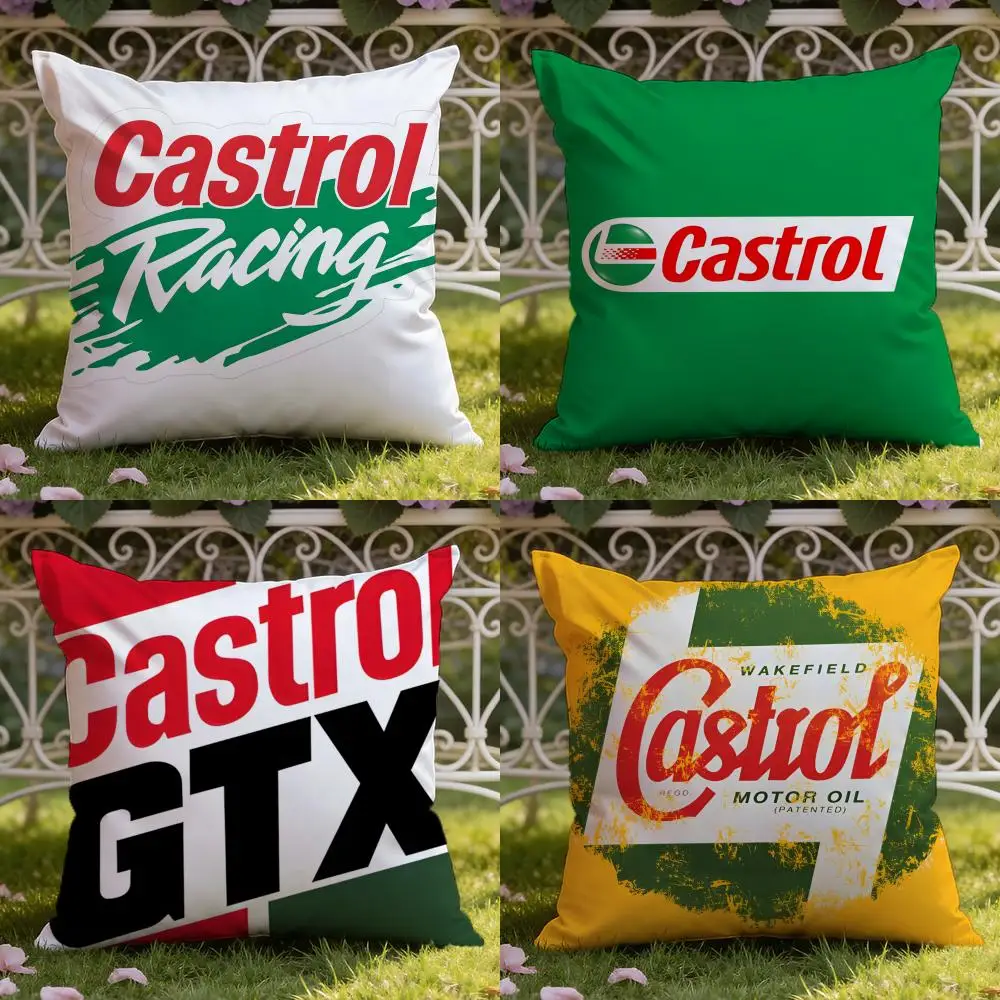Logo C-Castrol Kissenbezug Home & Car Dual-Scene Kissenbezug: Wendebar für Premium-Komfort