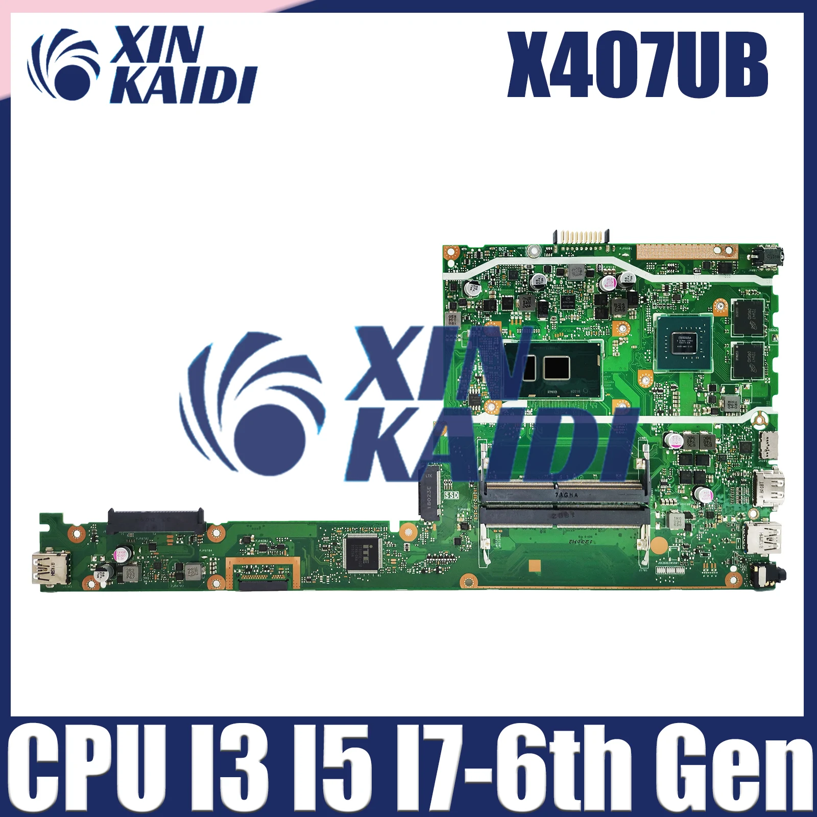 

X407UB Notebook Mainboard For ASUS A407UF F407U X407UF F407UB A407U F407UF Laptop Motherboard CPU I3 I5 I7-6th Gen