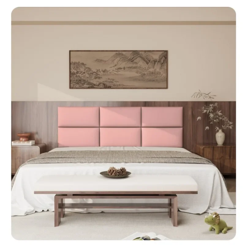 

Customized Headboards Tatami Bedside Back Panel, Wall Panel, Anti-collision Wall, Bedroom Decoration Paneles Acusticos De Pared