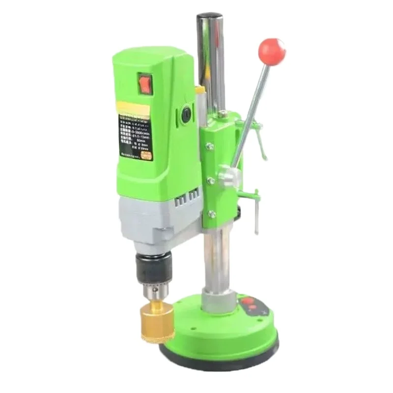 Integrated electric suction cup drilling station, portable desktop drilling equipment