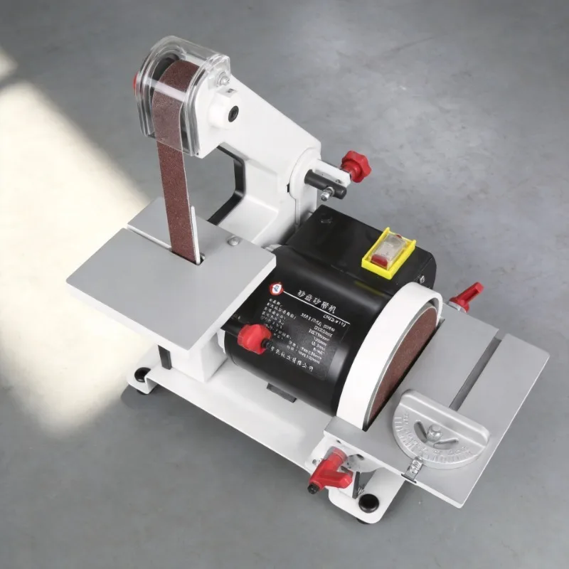 220V Round Disc Belt Grinder Bench Top Sand Polishing Machine Sanding Polishing Machine