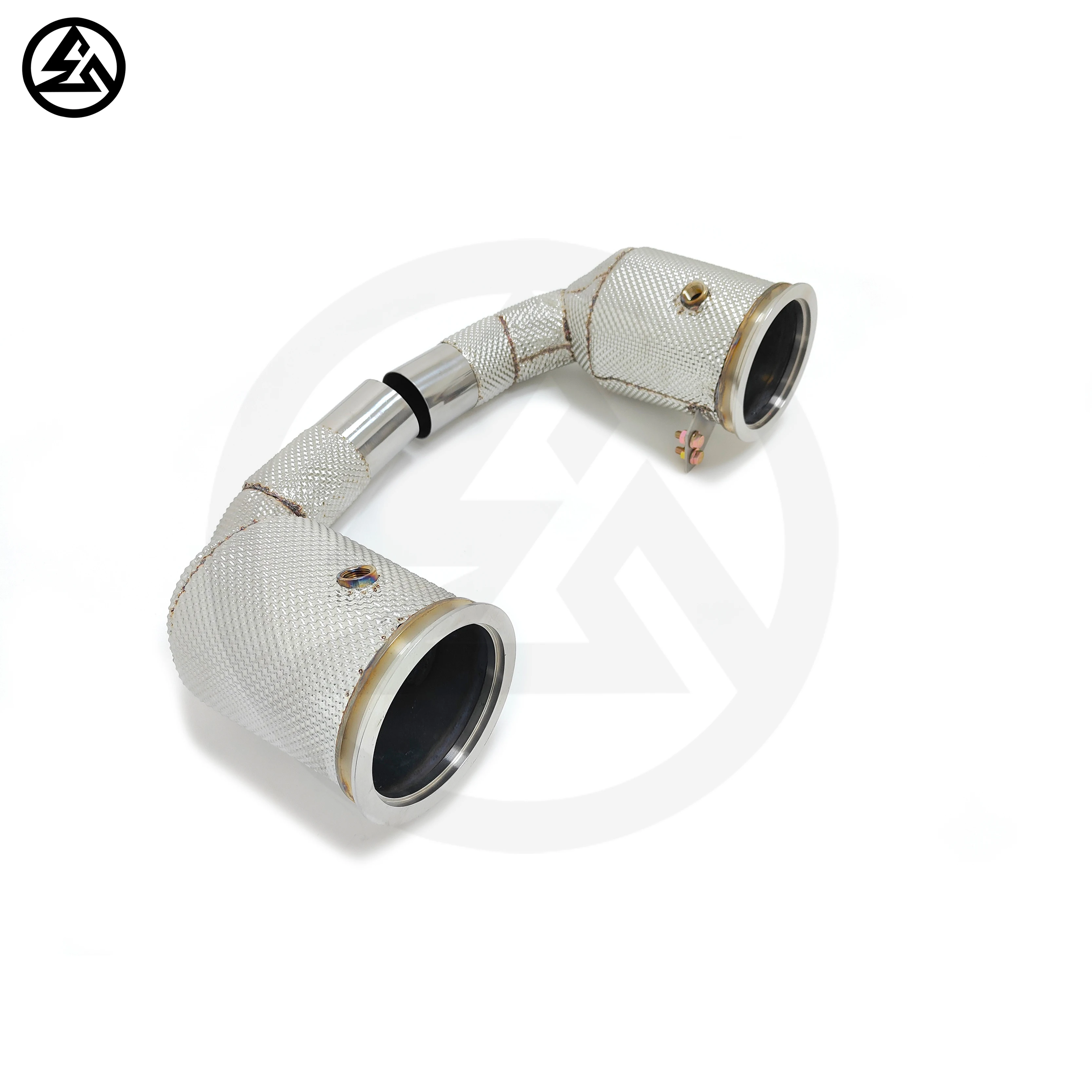 Hot Sale CSZ High Quality Stainless Steel Sport Downpipe for   911 992 3.0T Free Flow Downpipe Headers With Heatshield