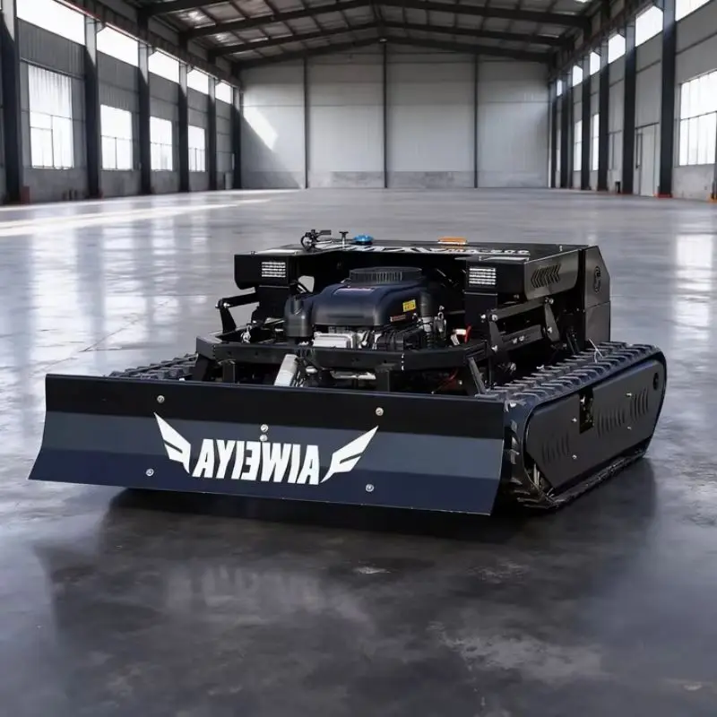 Customized Hot CE EPA Remote Control Crawler Lawn Mower High Power Lawn Mowing Snow Sweeping for Home Farm