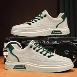 New Shoes for Men Comfortable Flat Men's Casual Shoes Outdoor Wild Men's Sneakers High End Fashion One Pedal Dress Shoes Male