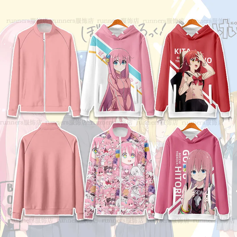 

Women Anime Hoodies BOCCHI THE ROCK! Hitori Gotou Graphic Printed Cartoon Plus Size Clothes Sweatshirt Female Sudaderas Hooded