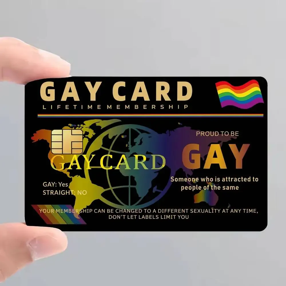 Gay Community Pride Lifetime Membership Film Skin Cover Credit Card Stickers Debit Front Decoration Bank Bus Pass Waterproof