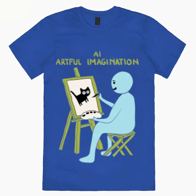 Women's Cotton T-shirt Cartoon Character Cat Print Casual Simple Short Sleeve Unisex Top 2024 New Casual Design Top