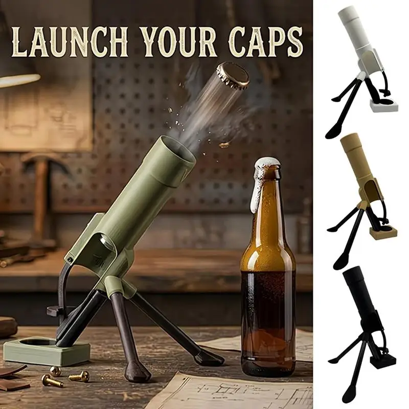 

Beer Bottle Mortar Beer Bottle Opener Hands-Free Press Type Automatic For 330Ml/12Oz Beer And Soda Bottles, Home Party Decor