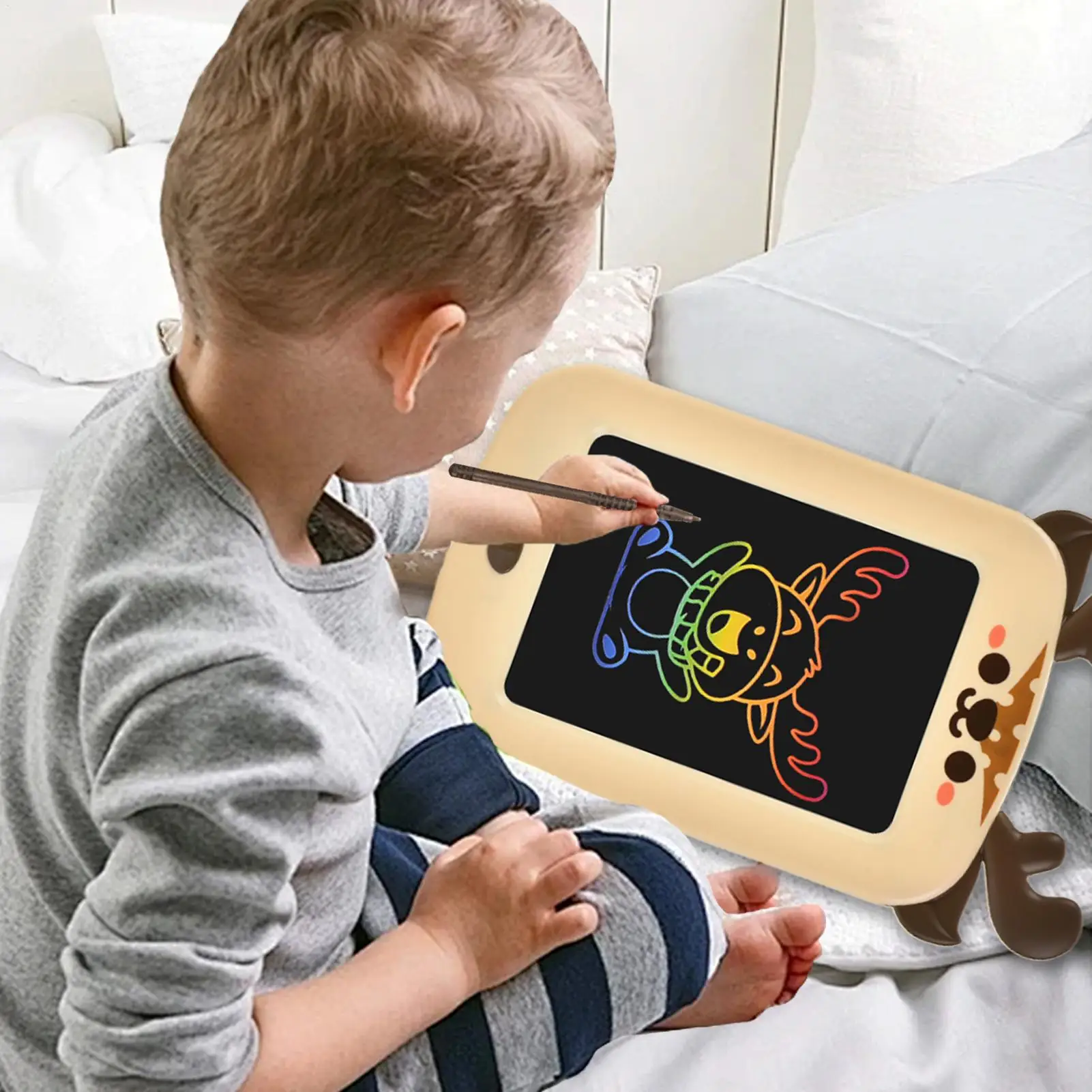 Planche à gribouiller, jouets éducatifs pour dessin, écran coloré de 8.5 pouces, pour enfants garçons et filles, salle de classe, maison préscolaire