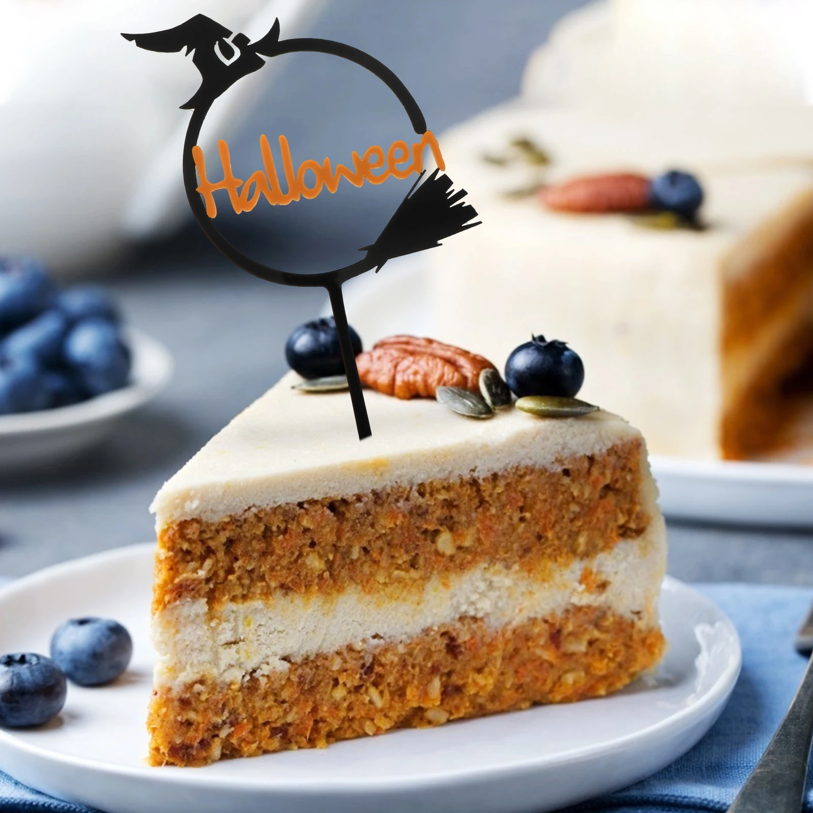 

10 pcs Toppers Acrylic Party Halloween Cake Topper Decorations Birthday Cake Decoration With Classic Design