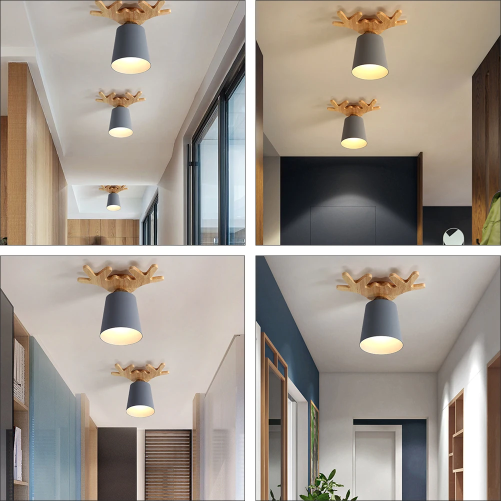 

Antler Design Ceiling Durable Premium Material Long Lasting Home Lamp Decor Elegant Corridor Indoor Light Warm Romantic