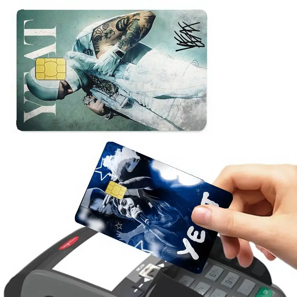 Rapper Y-Yeat Anime Young Creidt Card Debit Card Sticker Film Case Front Tape for Small Big Chip No Chip