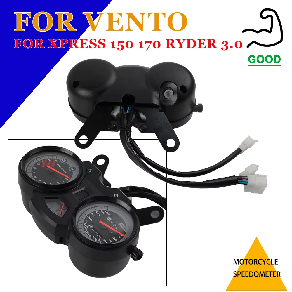 

Motorcycle LED Instrument Cluster Anti-Shock Digital Meter Universal Fit For Vento Xpress 150 170 Ryder 3.0 2019 2022 Accessorie