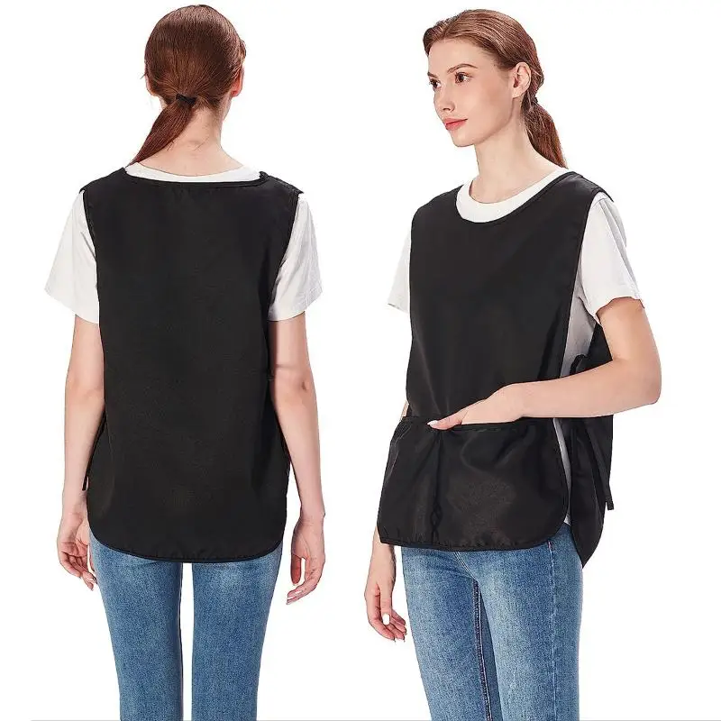 Double-sided Waterproof Apron For Perm Hair Dyeing Hairdressing Cloak Apron Salon Hairstylist Apron Shirt For Beauty Salon